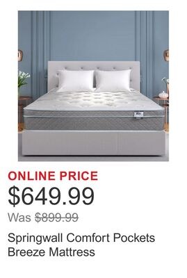 Springwall Comfort Pockets Breeze Mattress