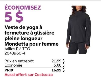 Veste de yoga à fermeture à glissière pleine lo…