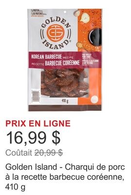 Golden Island - Charqui de porc à la recette ba…