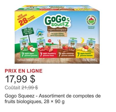 Gogo Squeez - Assortiment de compotes de fruits…