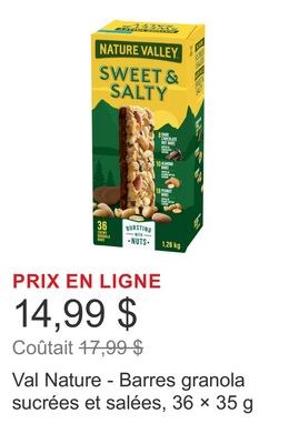 Val Nature - Barres granola sucrées et salées, …