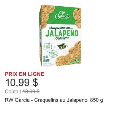 RW Garcia - Craquelins au Jalapeno, 850 g