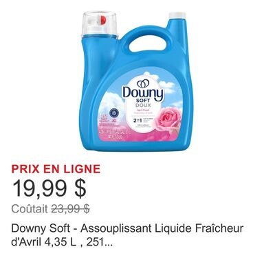 Downy Soft - Assouplissant Liquide Fraîcheur d'…