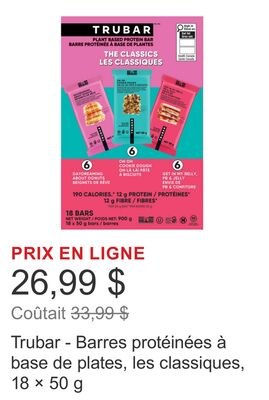 Trubar - Barres protéinées à base de plates, le…