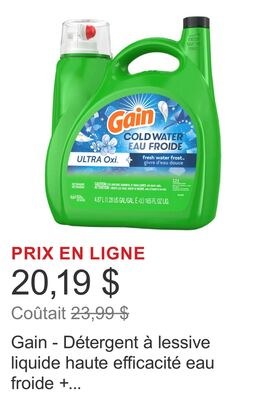 Gain - Détergent à lessive liquide haute effica…
