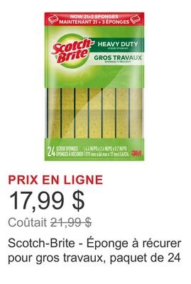 Scotch-Brite - Éponge à récurer pour gros trava…