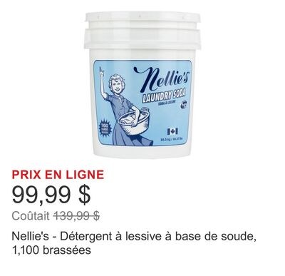 Nellie's - Détergent à lessive à base de soude,…
