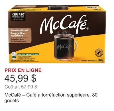 McCafé – Café à torréfaction supérieure, 80 god…