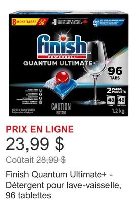 Finish Quantum Ultimate+ - Détergent pour lave-…