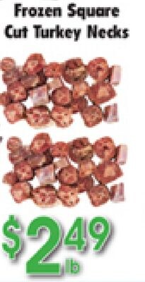 Frozen Square Cut Turkey Necks