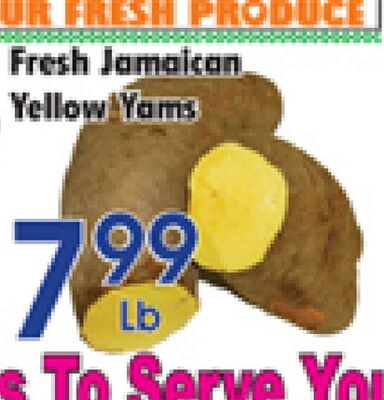 Fresh Jamaican Yellow Yams