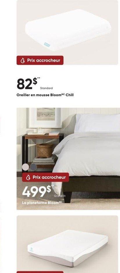 Oreiller en mousse Bloom™ Chill