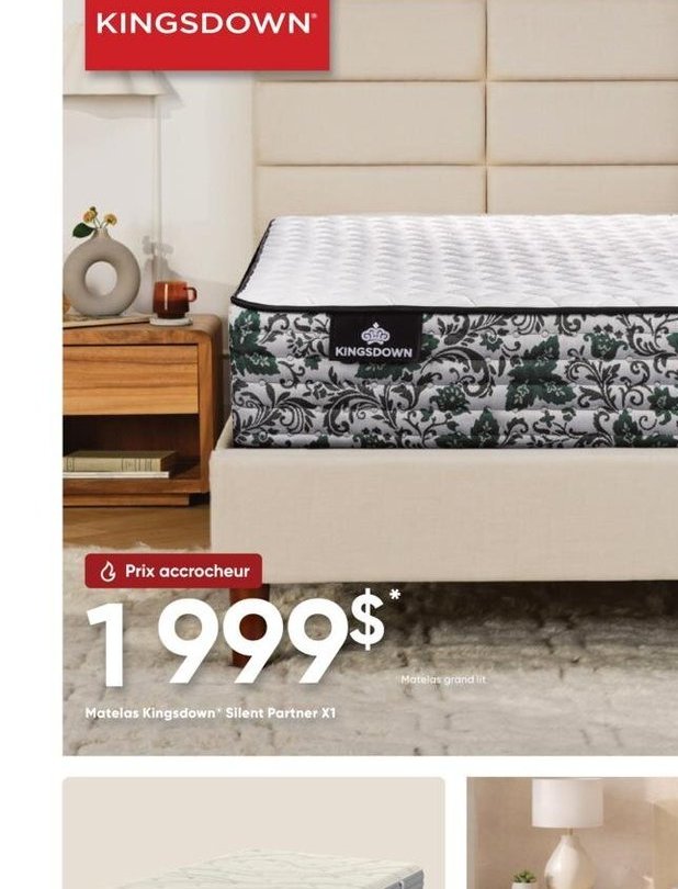 Matelas Kingsdown - Silent Partner X1