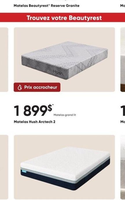 Matelas Beautyrest 'Reserve Granite