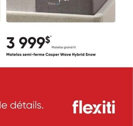 Matelas Casper Hybrid F