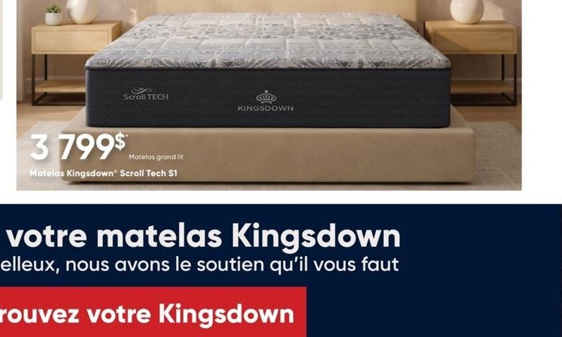 Matelas Kingsdown - Scroll Tech S1