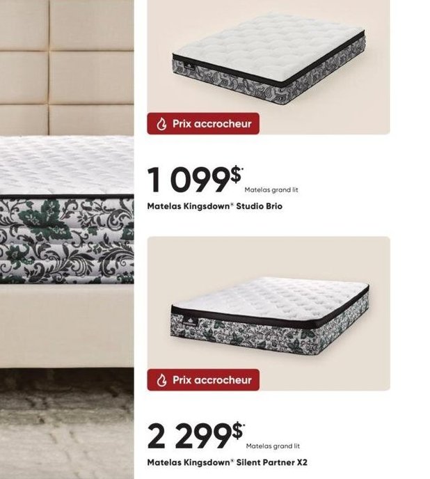 Matelas Kingsdown - Studio Brio