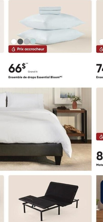 Ensemble de draps Essentiel Bloom™