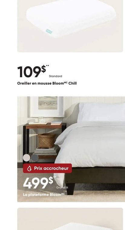 Oreiller en mousse Bloom™ Chill