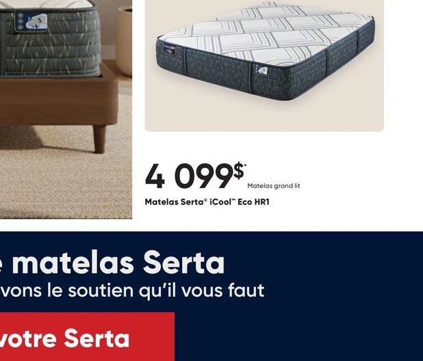Matelas Serta 'Perfect Sleeper' Elite Croise