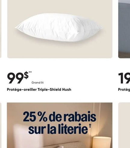 Protège-oreiller Triple-Shield Hush