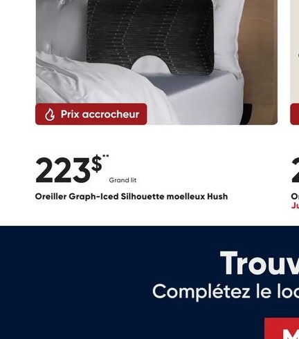 Oreiller Graph-Iced Silhouette meilleur Hush