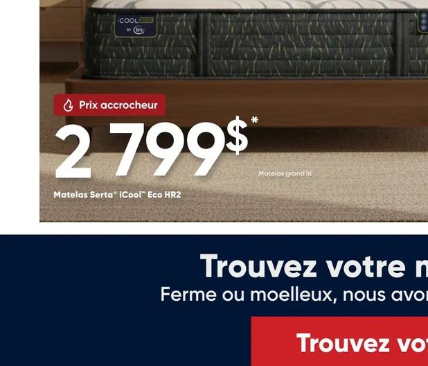 Matelas Serta 'Cool' Eco HR2