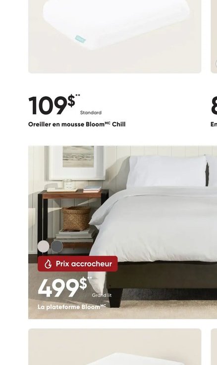 Oreiller en mousse Bloom™ Chill