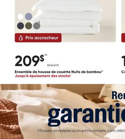 Ensemble de housse de couette Nuits de bambou