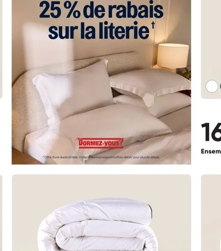 Ensemble de draps en coton biologique PÜR