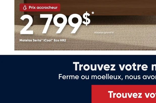 Matelas Serta 'Cool' Eco HR2