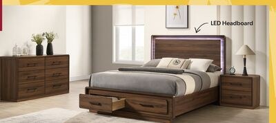 5 Piece Queen Storage Bedroom Set