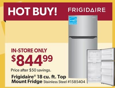 Frigidaire® 18 cu. ft. Top Mount Fridge