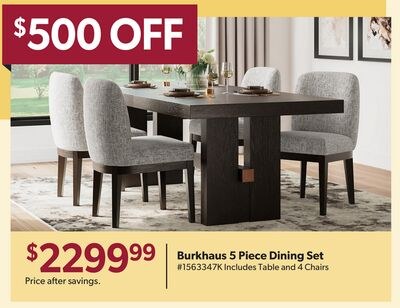 Burkhaus 5 Piece Dining Set