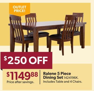 Ralene 5 Piece Dining Set