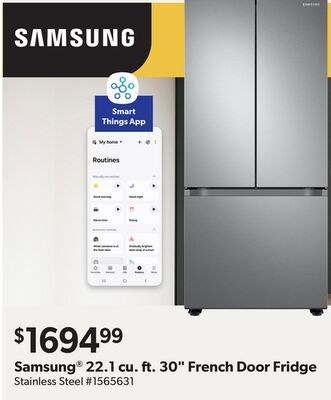 Samsung® 22.1 cu. ft. 30" French Door Fridge