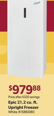 Epic 21.2 cu. ft. Upright Freezer