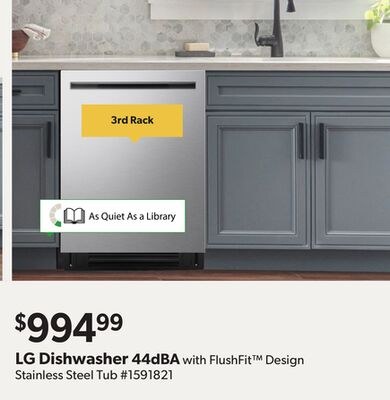 LG Dishwasher 44dBA