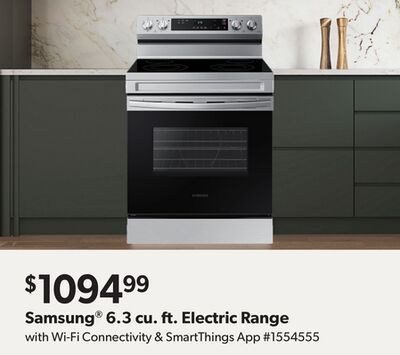Samsung® 6.3 cu. ft. Electric Range