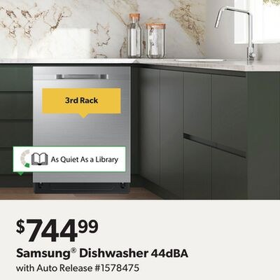 Samsung® Dishwasher 44dBA