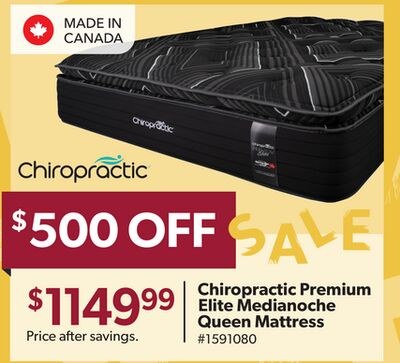 Chiropractic Premium Elite Medianoche Queen Mat…