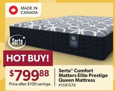 Serta® Comfort Matters Elite Prestige Queen Mat…