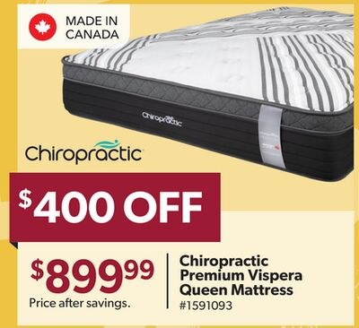 Chiropractic Premium Vispera Queen Mattress