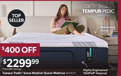 Tempur-Pedic® Sense Medium Queen Mattress