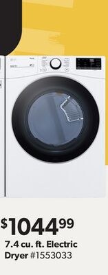 LG 7.4 cu. ft. Electric Dryer