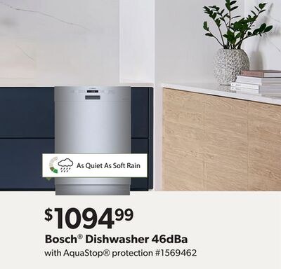 Bosch® Dishwasher 46dBa