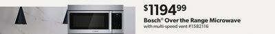 Bosch® Over the Range Microwave