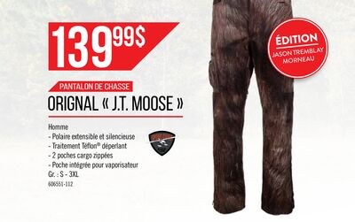 Pantalon de chasse Camo Orignal J.T. Moose homm…
