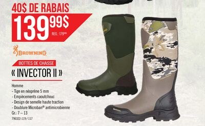 Botte de chasse homme Invector II - Browning