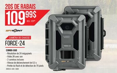 Caméra de chasse Force-24 Combo-Duo - Spypoint